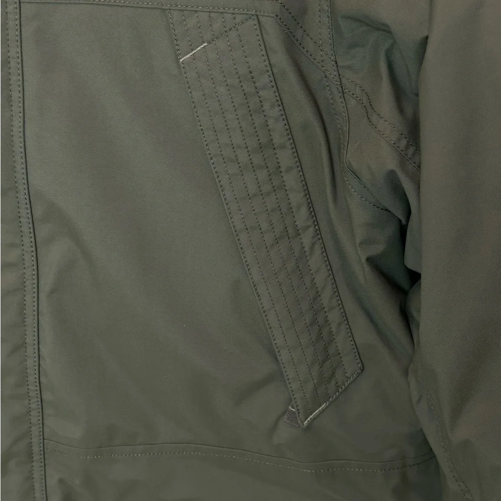 Eddie Bauer Men’s Superior Down Parka Jacket Large Army Green w Faux Fur Trim - Picture 9 of 17